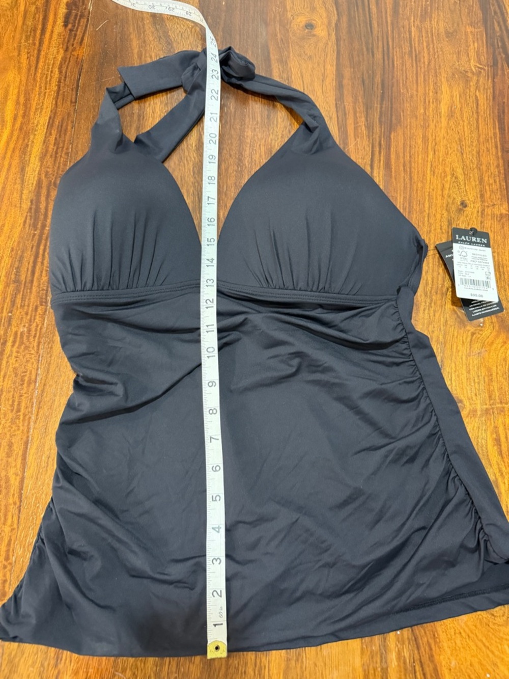 NWT Ralph Lauren Black Halter Swim Top - Picture 5 of 8